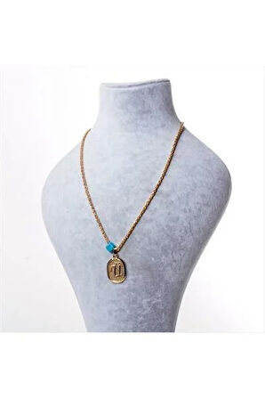 Plastik Boncuklu Burgulu Harfli Kolye