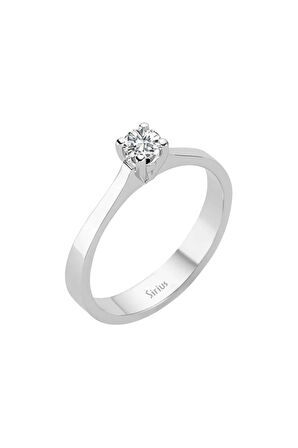 0,23 Karat Pırlanta Tektaş Yüzük