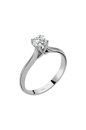 E Renk 0,49 Karat Pırlanta Tektaş Yüzük