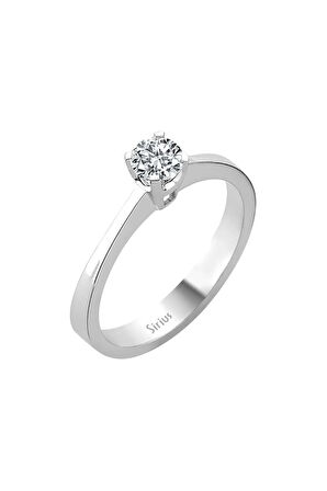 G Renk 0,41 Karat Pırlanta Tektaş Yüzük