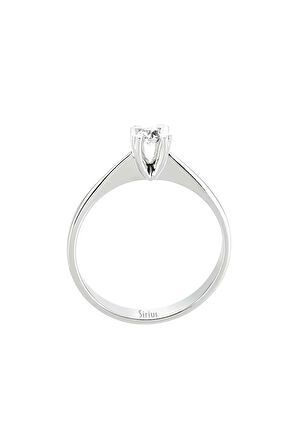 E Renk 0,11 Karat Pırlanta Tektaş Yüzük