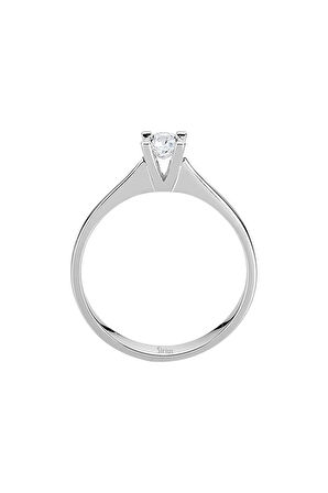 G Renk 0,30 Karat Pırlanta Tektaş Yüzük