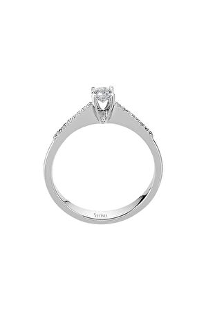 G Renk Toplam 0,30 Karat Pırlanta Tektaş Yüzük