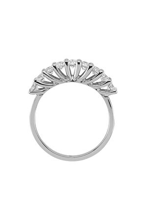 G Renk 0,81 Karat Pırlanta 9 Taş Yüzük