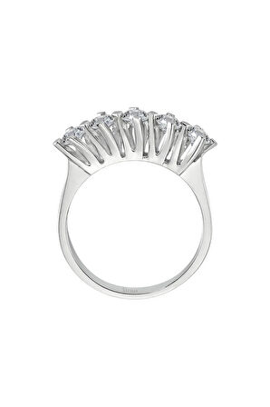 0,80 Karat Pırlanta 5 Taş Yüzük