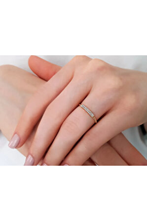 Çift Sıra Pırlanta Yüzük