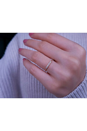 Çift Sıra Pırlanta Yüzük