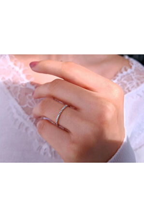 Pırlanta Pulsar Yarım Tur Yüzük