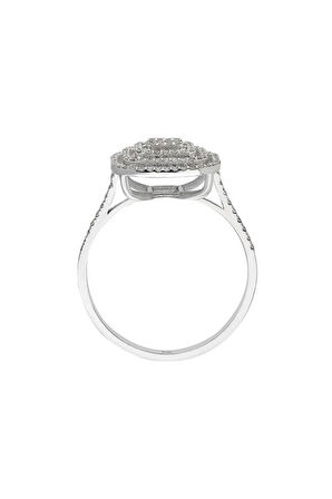 E Renk 0,39 Karat Baget Pırlanta Yüzük