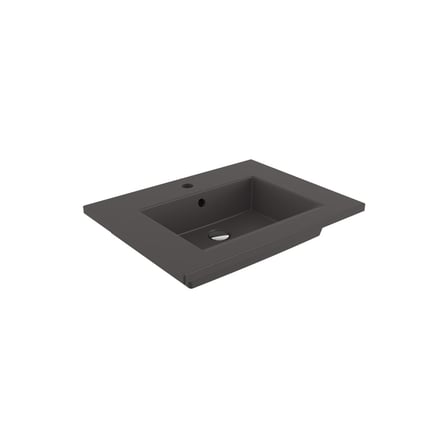 BOCCHI MİLANO ETEJERLİ LAVABO 60 CM (MAT ANTRASİT)