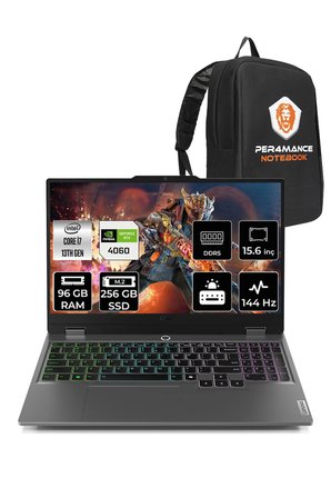 LOQ i7 13650HX 96GB 256GB SSD RTX4060/8GB 115W 144Hz 15.6" FDOS Gaming Laptop & PER4 ÇANTA
