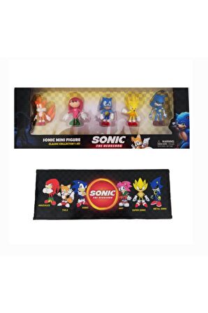 Oyuncak Sonic Mini Figür Oyuncak 5 Figürlü Oyuncak Seti Super Metal Kirpi Sonic Tails Knuckles