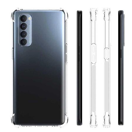 Gpack Oppo Reno 4 Pro Kılıf AntiShock Koruma Sert Silikon