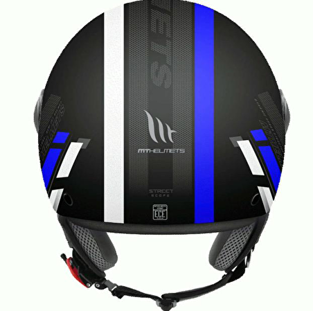 -Mt Jet Street Scope D7 Gloss Blue Kask