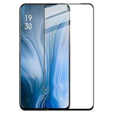 Smcase Oppo Reno Kılıf Lüks Silikon  Tam Kapatan Cam