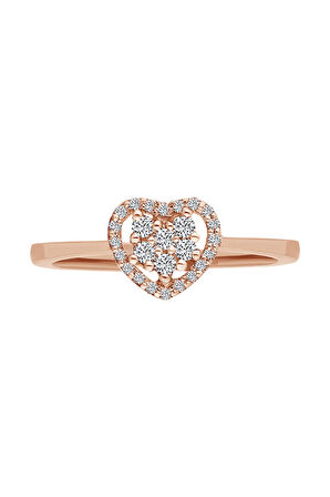 Pırlanta Kalp Yüzük