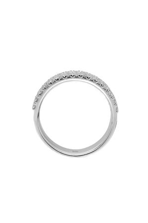 E Renk 0,60 Karat Pırlanta Yarım Tur Yüzük