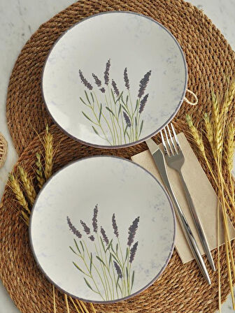Sipahi başak 2 li Seramik Pasta Tabağı 19 Cm