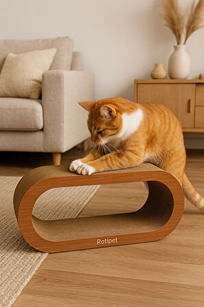 Rotipet Theta Karton Kedi Tırmalaması Ceviz Large