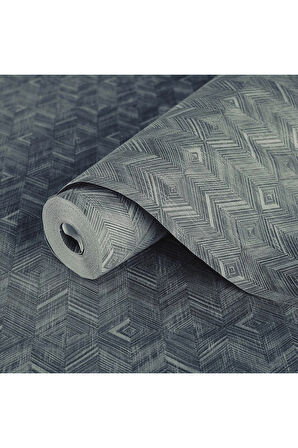 Geometrik Desen Duvar Kağıdı, Koyu, Yeşil, Beta 1107-4, 16,50 M²