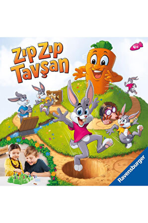 Ravensburger Zıp Zıp Tavşan Kutu Oyunu Zıplayan Tavşan Engellerden Zıplar Oyuncak Yılbaşı Kutu Oyunu