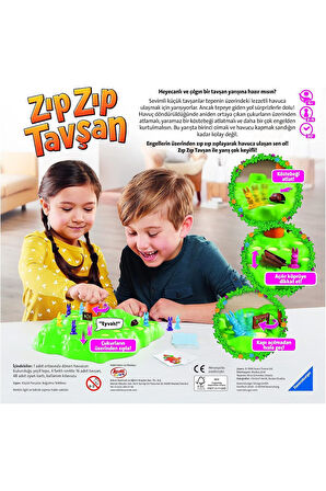 Ravensburger Zıp Zıp Tavşan Kutu Oyunu Zıplayan Tavşan Engellerden Zıplar Oyuncak Yılbaşı Kutu Oyunu