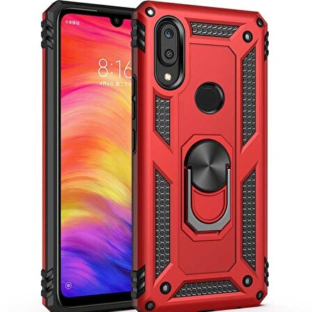 Smcase Xiaomi Redmi 7 Vega Yüzüklü Tank Kapak Kılıf