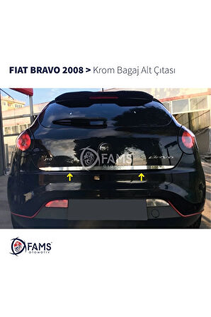 Fiat Bravo Krom Bagaj Alt Çıtası 2008 Üzeri P. Çelik