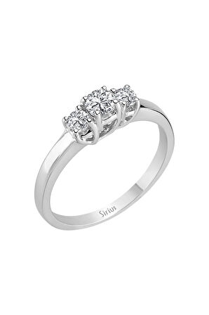 G Renk 0,38 Karat Pırlanta Tria Yüzük