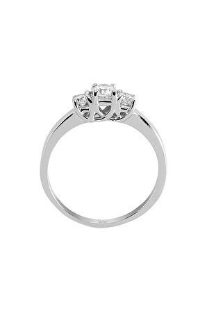 G Renk 0,38 Karat Pırlanta Tria Yüzük