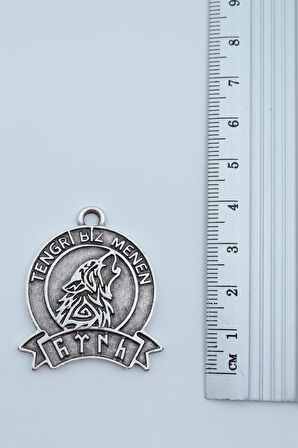 3'lü TenGri Biz Menen - Göktürkçe Türk Gümüş Kaplama Kolye Seti