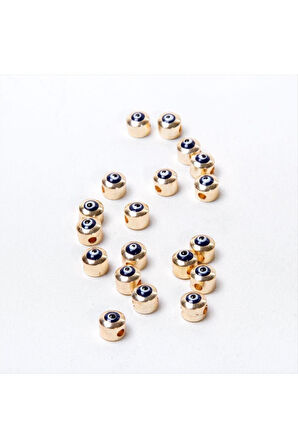 Delikli Nazar Boncuklu Metal Ara Aparat