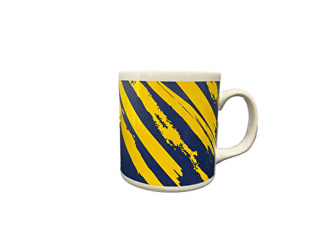 Fenerbahçe Lisanslı Kupa Lacivert Logolu Mug Hediyelik Ahşap Kutulu