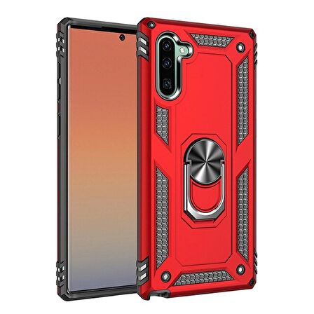 Smcase Samsung Galaxy Note 10 Vega Yüzüklü Tank Kapak Kılıf