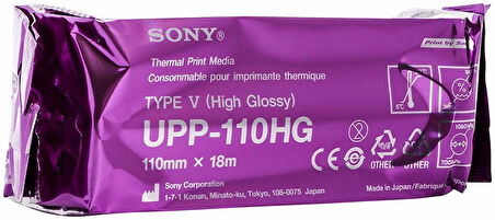 Sony Upp 110HG Print Media Ultrason Kağıdı - 3 Adet Rulo - Termal Baskı Kağıdı