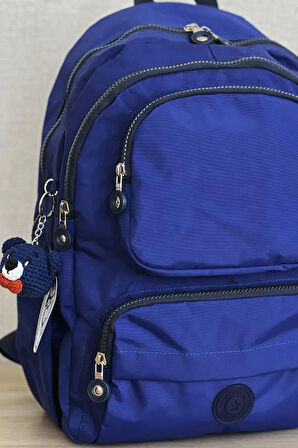 Nemo Bags Saks Mavisi Sırt Çantası Okul Çantası Laptop ve Seyahat Çantası Su Geçirmez Spor Çanta