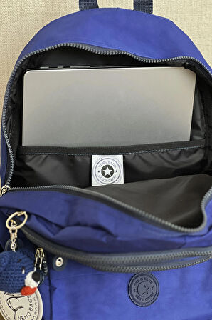 Nemo Bags Saks Mavisi Sırt Çantası Okul Çantası Laptop ve Seyahat Çantası Su Geçirmez Spor Çanta