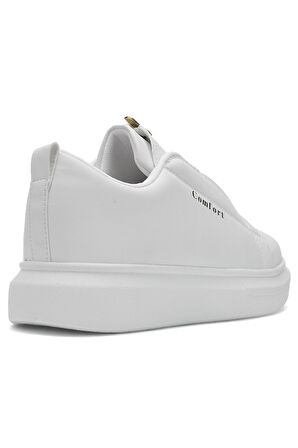 Günlük Erkek Casual Lastikli Kalın Yüksek Topuklu Desenli Taban Oval Burun Sneaker Spor Ayakkabı 111