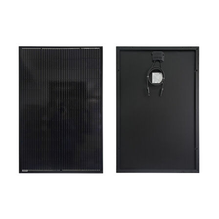 155W HalfCut Monokristal Full Black Güneş Panel