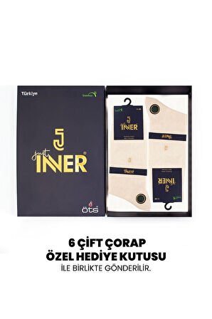 Just Inner Erkek Çorap 6'lı Yazlık (Bambu)