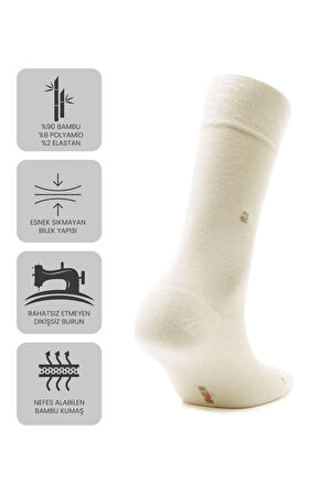 Just Inner Erkek Çorap 6'lı Yazlık (Bambu)