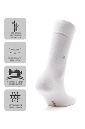 Just Inner Erkek Çorap 6'lı Yazlık (Bambu)