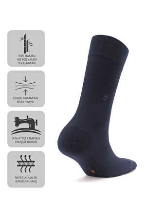 Just Inner Erkek Çorap 6'lı Yazlık (Bambu)