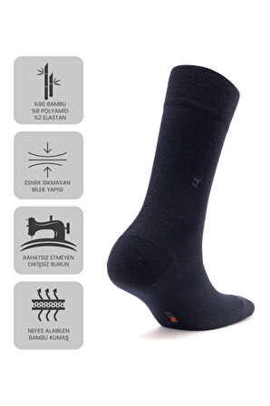 Just Inner Erkek Çorap 6'lı Yazlık (Bambu)