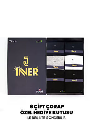 Just Inner Erkek Çorap 6'lı Yazlık (Bambu)