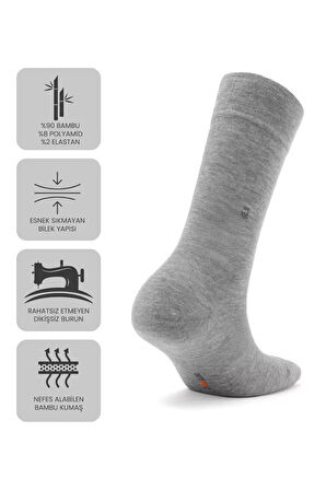 Just Inner Erkek Çorap 6'lı Yazlık (Bambu)