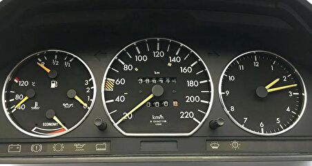 Mercedes W126 Gösterge Krom Kadran Halka W126 Gösterge Çerçevesi W126 Gösterge Halkası