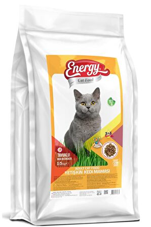 Pet Food Energy Cat Food Energy® Tavuklu Yetişkin Kedi Maması-15 Kilogram