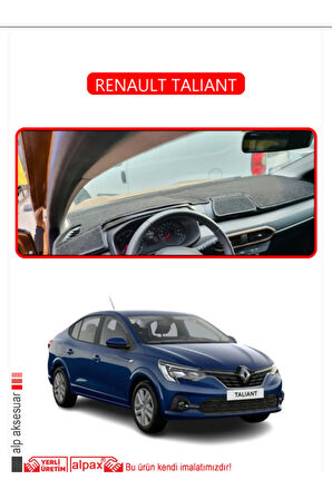 Renault Talıant Torpido Koruma  Halısı -  Kırmızı Kenar