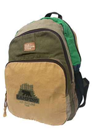 Kaliteli Siyah Vintage Salaş Baskılı Disayn Günlük Gezi Okul Sırt Çantası Revilla Bag 28x38cm